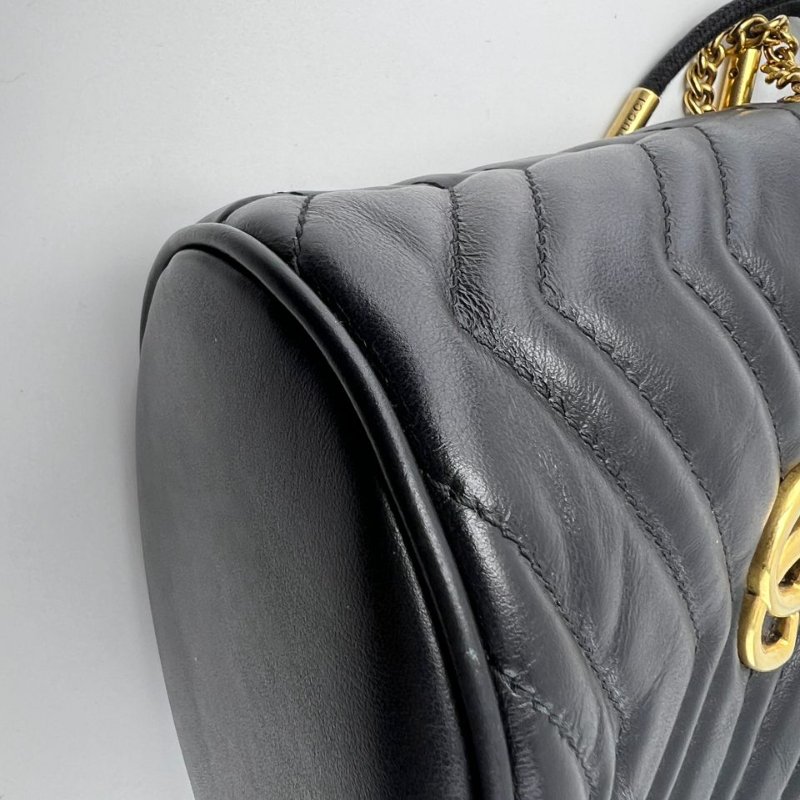 Gucci GG Marmont 迷你水桶包-12