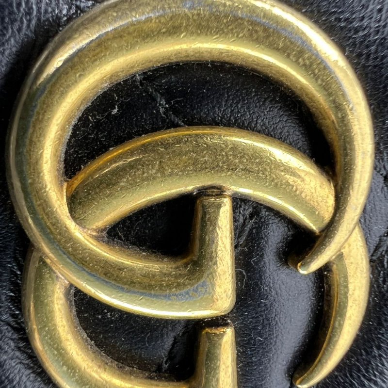 Gucci GG Marmont 迷你水桶包-16