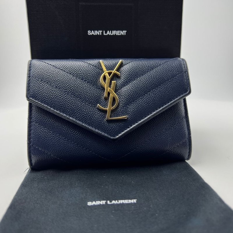 Saint Laurent Monogram 短款皮夾-0