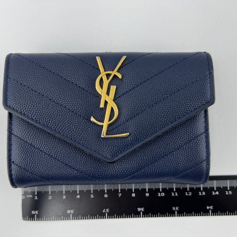 Saint Laurent Monogram 短款皮夾-7