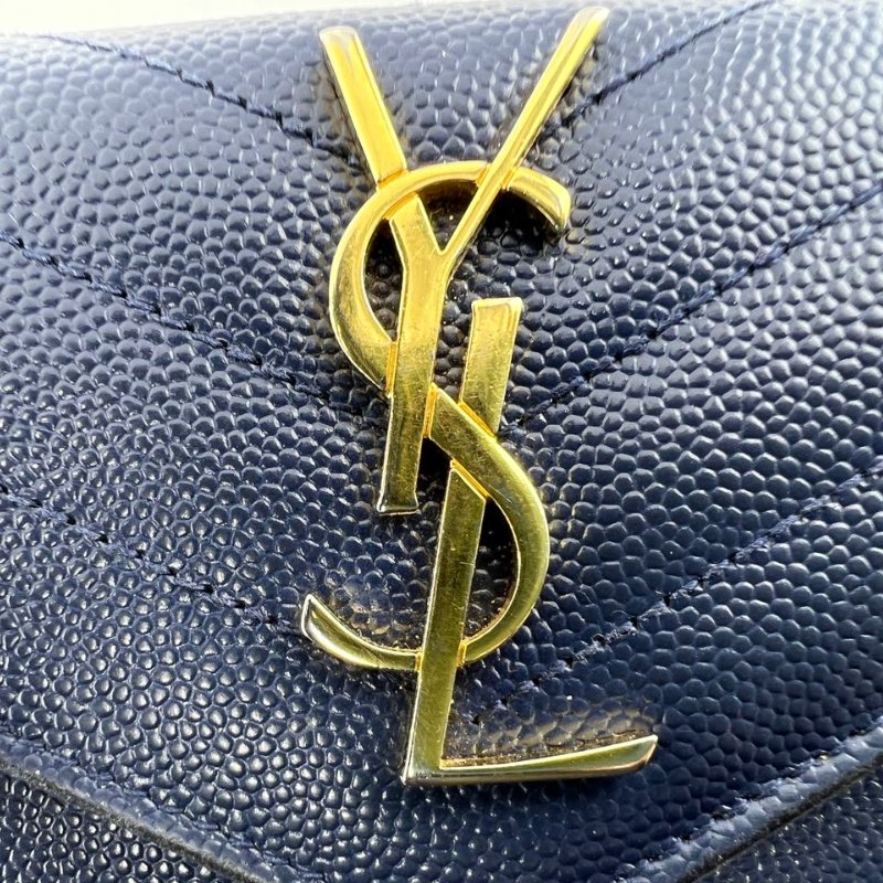 Saint Laurent Monogram 短款皮夾-16