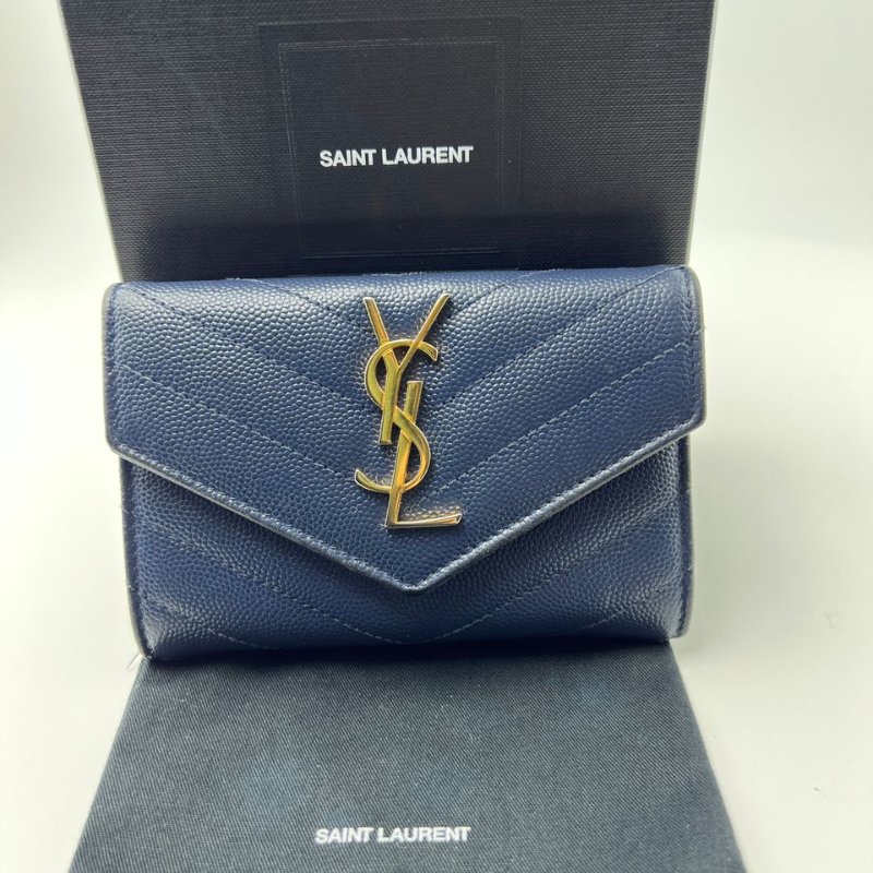 Saint Laurent Monogram 短款皮夾-18
