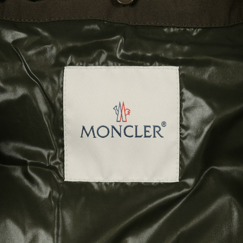 MONCLER CHARAMILLON 仿毛皮羽絨外套 聚酯纖維 米色 #0 二手 女款-2