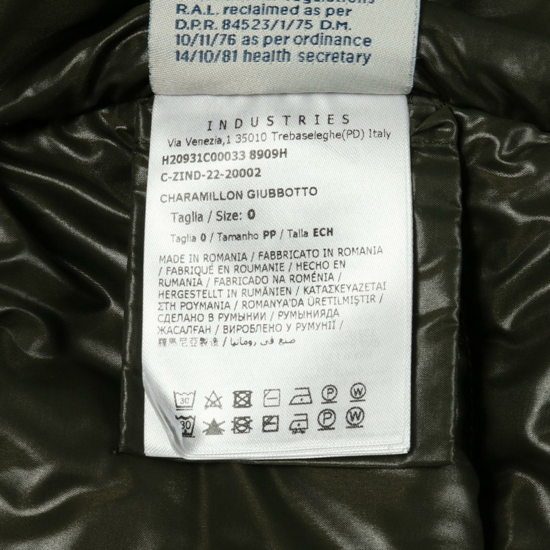 MONCLER CHARAMILLON 仿毛皮羽絨外套 聚酯纖維 米色 #0 二手 女款-4