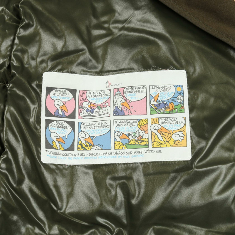 MONCLER CHARAMILLON 仿毛皮羽絨外套 聚酯纖維 米色 #0 二手 女款-8