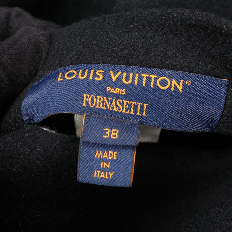 路易威登 (LOUIS VUITTON) × FORNASETTI 聯名款夾克 其他外套 RW212B HY2 FLMA85 羊毛皮革 灰色 黑色 二手 女款-3