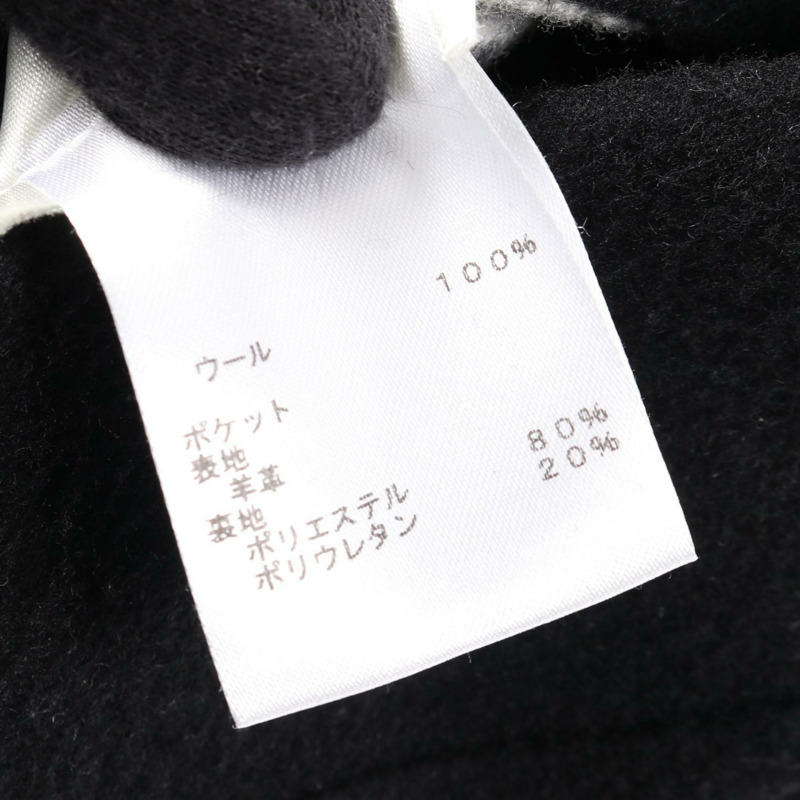 路易威登 (LOUIS VUITTON) × FORNASETTI 聯名款夾克 其他外套 RW212B HY2 FLMA85 羊毛皮革 灰色 黑色 二手 女款-5