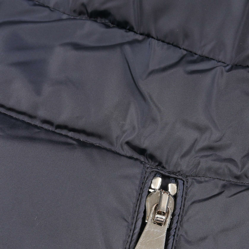 MONCLER BLOIS 羽絨外套 羊毛尼龍混紡 海軍藍 黑色 二手 女款 00碼-6