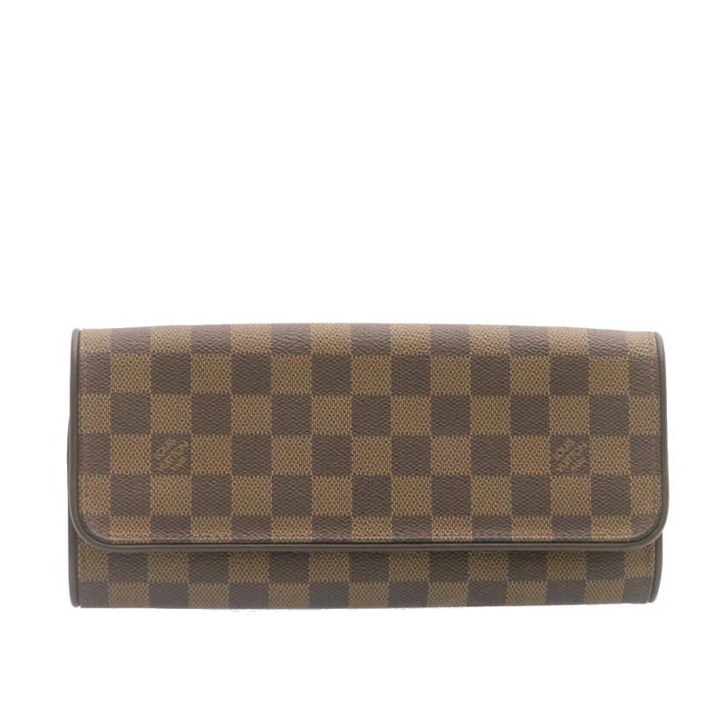 【日本直送】路易威登 Damier Ebene Pochette 雙 GM 單肩包 N51851 LV 正品 24679V-12