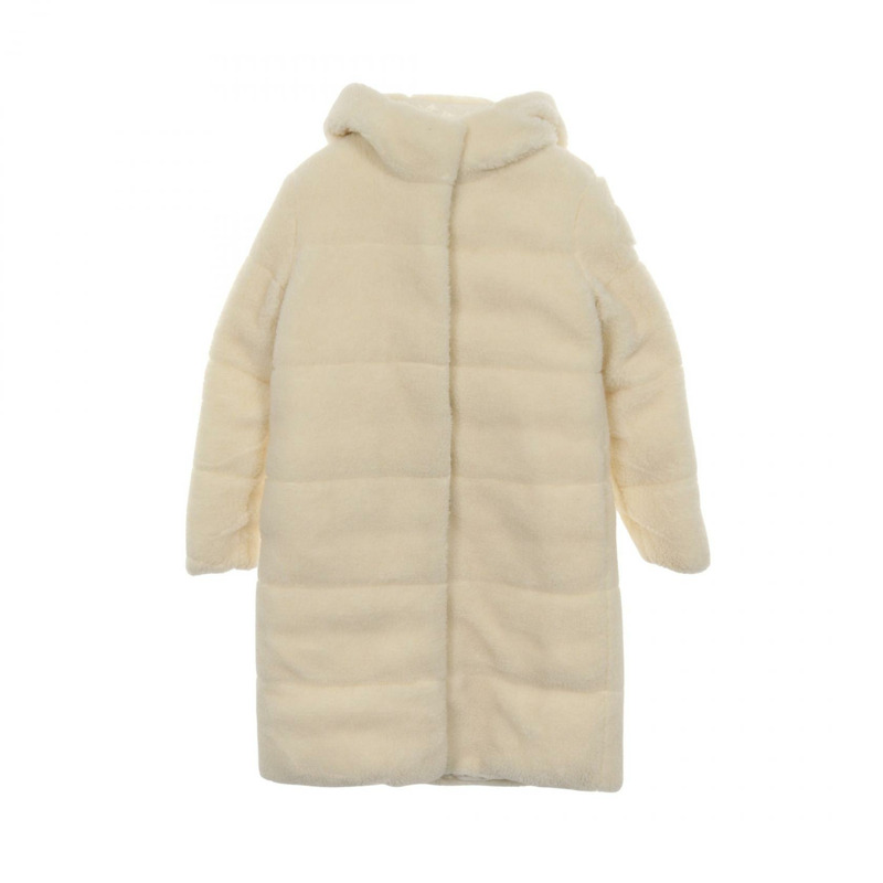 MONCLER BAGAUD 兒童雙面羽絨服，尼龍聚酯混紡，白色，二手女款-0