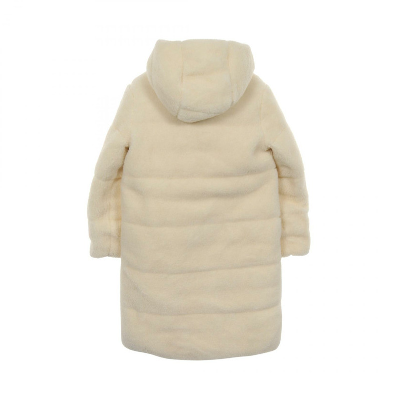 MONCLER BAGAUD 兒童雙面羽絨服，尼龍聚酯混紡，白色，二手女款-1