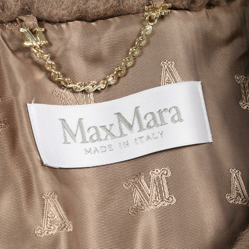 MAX MARA 泰迪熊披肩 其他外套 羊毛 絲綢 羊駝毛 灰色 二手 女款-2