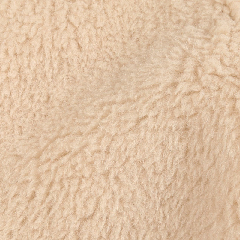 MAX MARA 泰迪熊拉鍊外套 其他外套 羊毛 絲綢 羊駝毛 米色 二手 女款-9