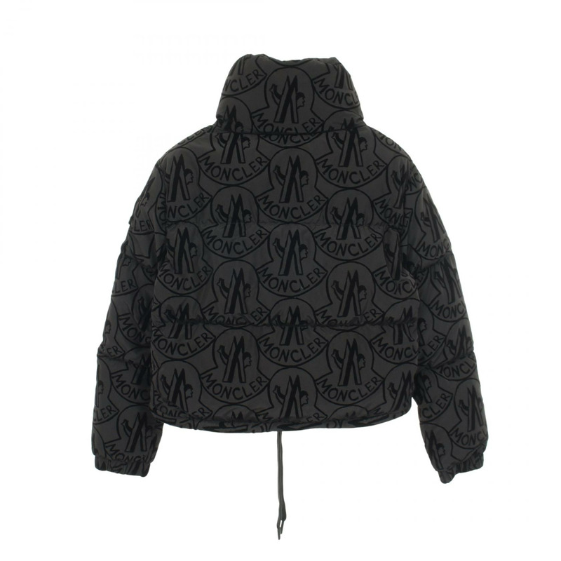 MONCLER MERLE 黑色聚酯羽絨服,二手女款-1