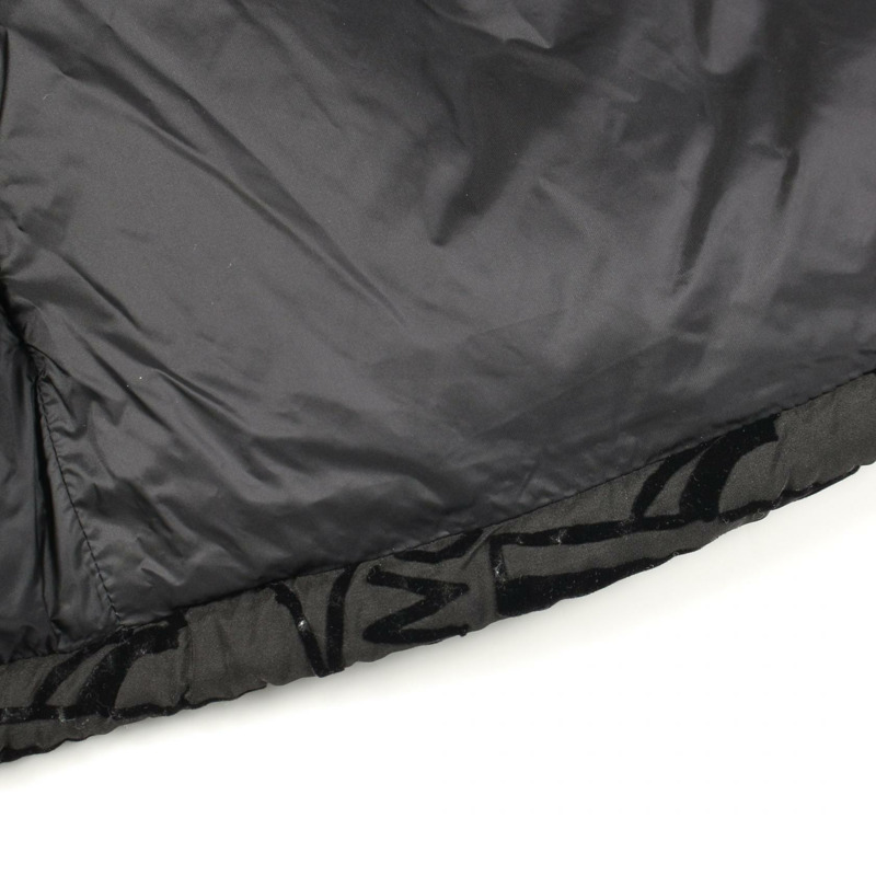 MONCLER MERLE 黑色聚酯羽絨服,二手女款-6