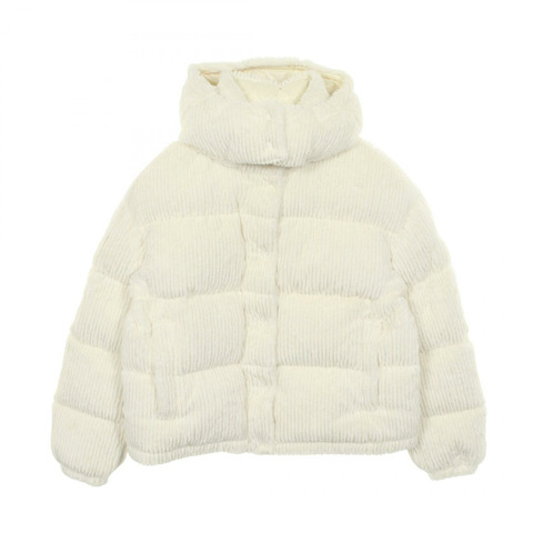 MONCLER DAOS 白色聚酯纖維羽絨服，二手女款