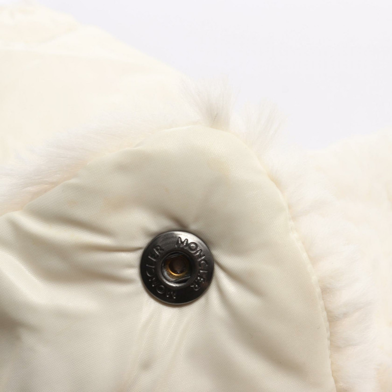 MONCLER DAOS 白色聚酯纖維羽絨服,二手女款-5