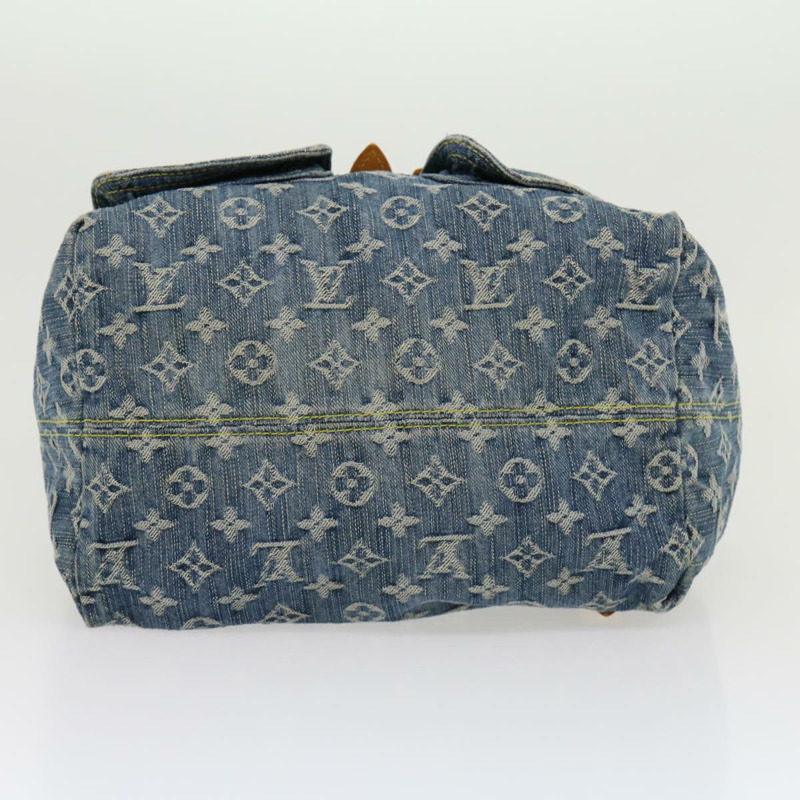 【日本直送】路易威登 Monogram Denim Sac A Dos GM 雙肩包 藍色 M95056 LV Auth 30454V-4