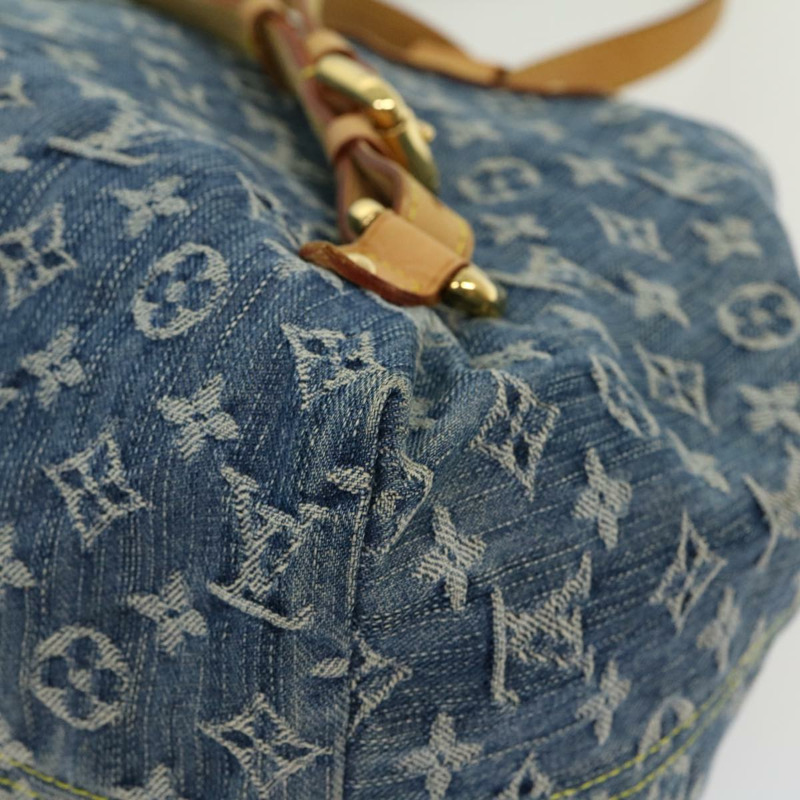 【日本直送】路易威登 Monogram Denim Sac A Dos GM 雙肩包 藍色 M95056 LV Auth 30454V-16