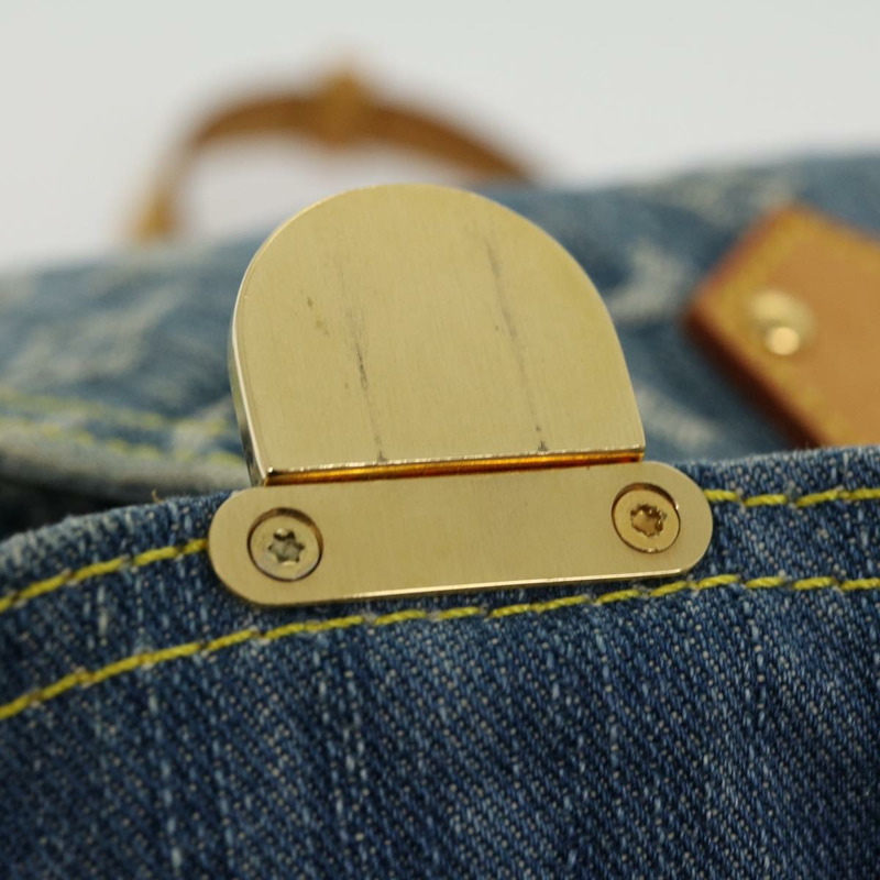 【日本直送】路易威登 Monogram Denim Sac A Dos GM 雙肩包 藍色 M95056 LV Auth 30454V-19