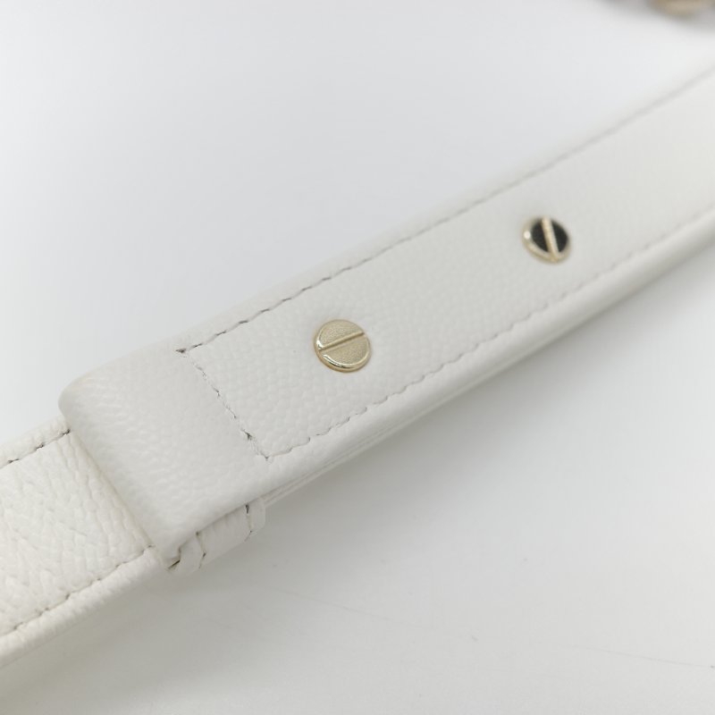 Chanel 香奈兒 Leboy 中型 粒面牛皮 白雪公主 鏈條包 斜挎包 單肩包 兩用包-17