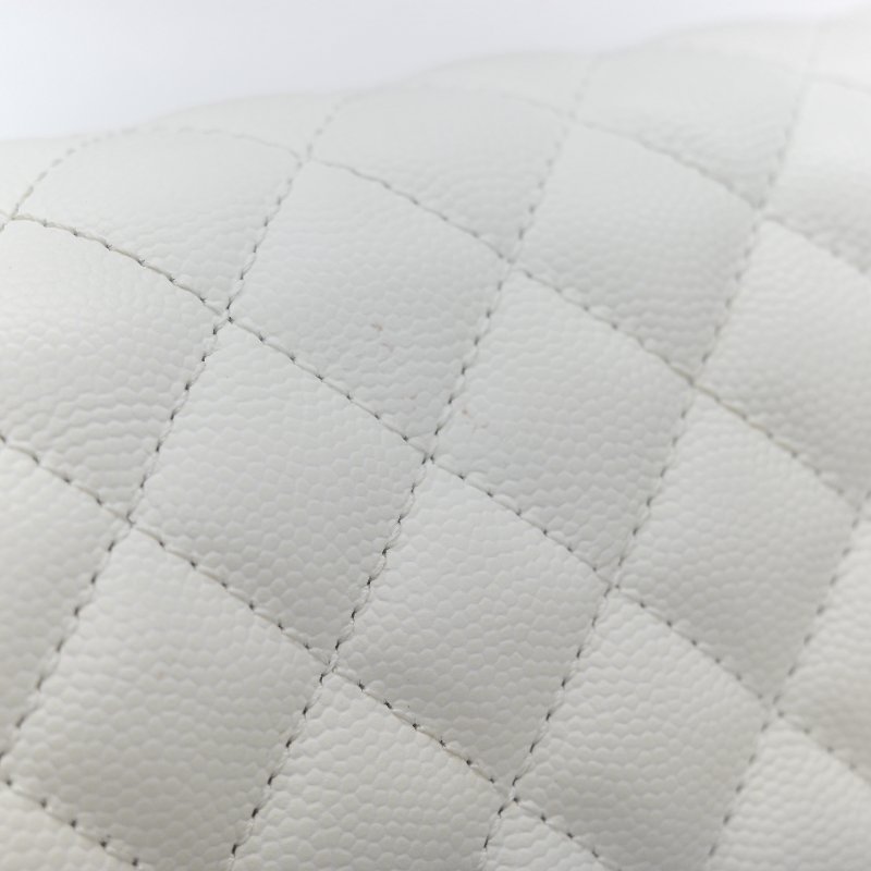 Chanel 香奈兒 Leboy 中型 粒面牛皮 白雪公主 鏈條包 斜挎包 單肩包 兩用包-21