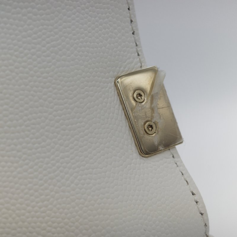 Chanel 香奈兒 Leboy 中型 粒面牛皮 白雪公主 鏈條包 斜挎包 單肩包 兩用包-24