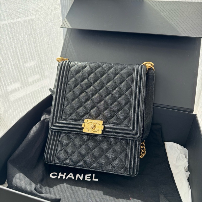 Chanel leboy系列 豎款 荔枝牛皮-3