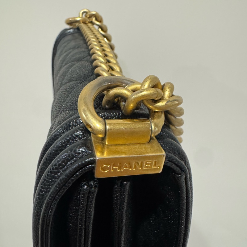 Chanel leboy系列 豎款 荔枝牛皮-5