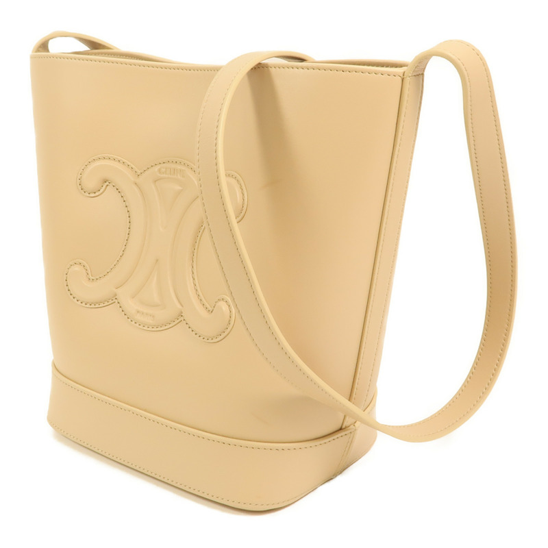 CELINE 牛皮皮革Cuir Triomphe金扣肩背袋-2