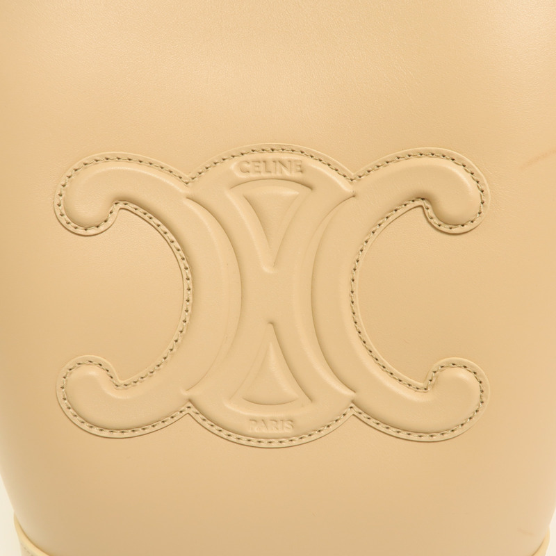 CELINE 牛皮皮革Cuir Triomphe金扣肩背袋-7