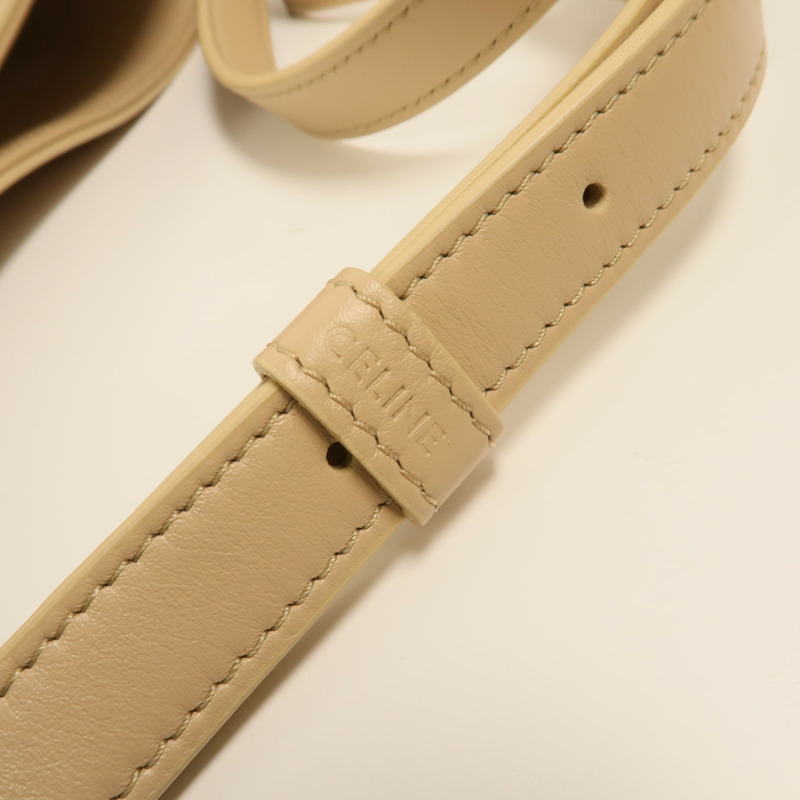 CELINE 牛皮皮革Cuir Triomphe金扣肩背袋-15