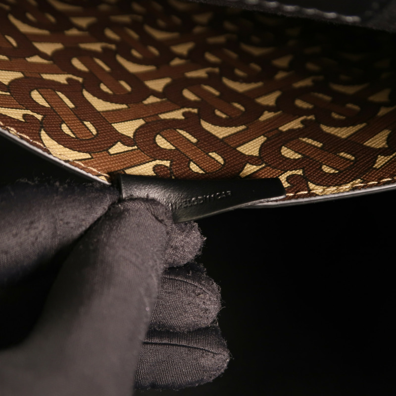 BURBERRY 塗層帆布2 Way Shoulder金扣手挽肩背兩用袋-5