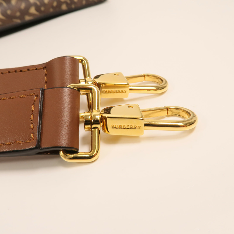 BURBERRY 塗層帆布2 Way Shoulder金扣手挽肩背兩用袋-9