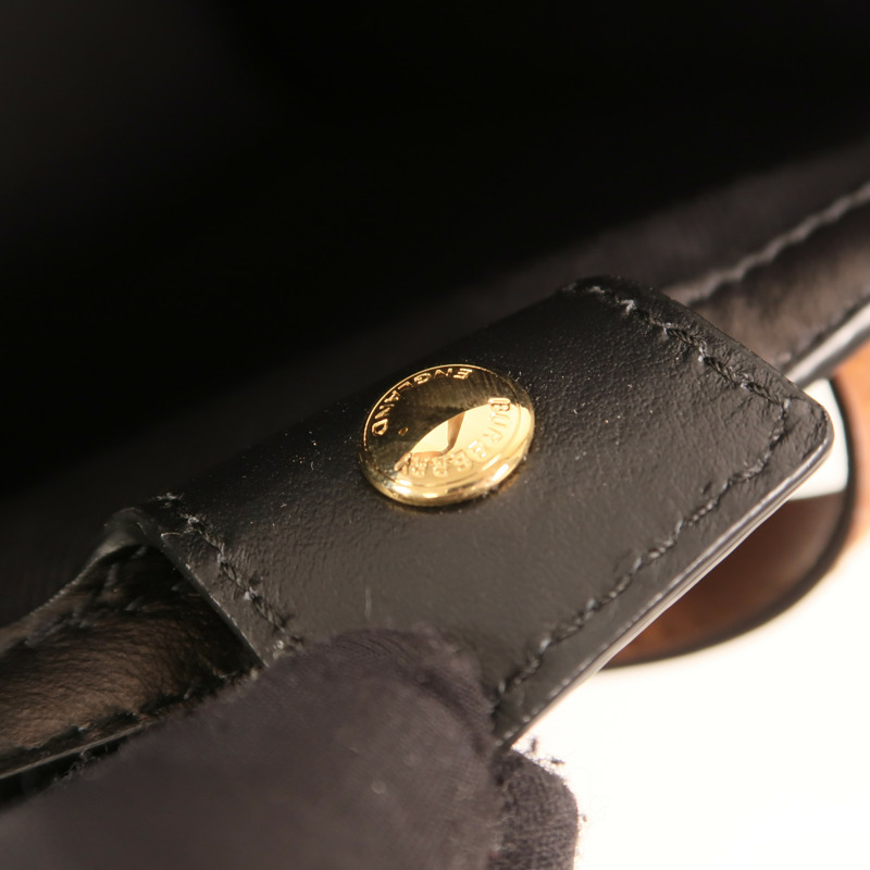 BURBERRY 塗層帆布2 Way Shoulder金扣手挽肩背兩用袋-10