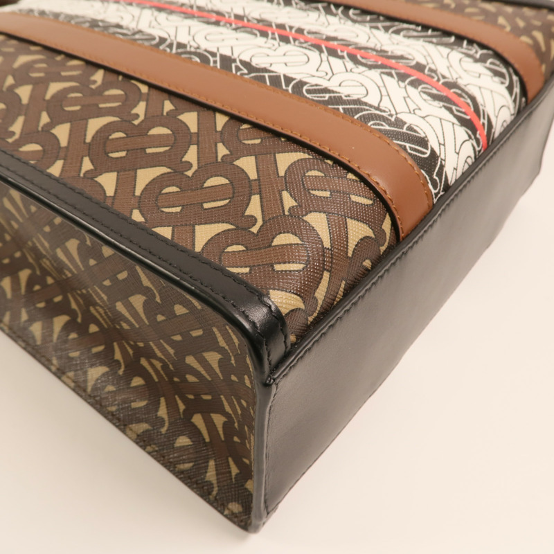 BURBERRY 塗層帆布2 Way Shoulder金扣手挽肩背兩用袋-14