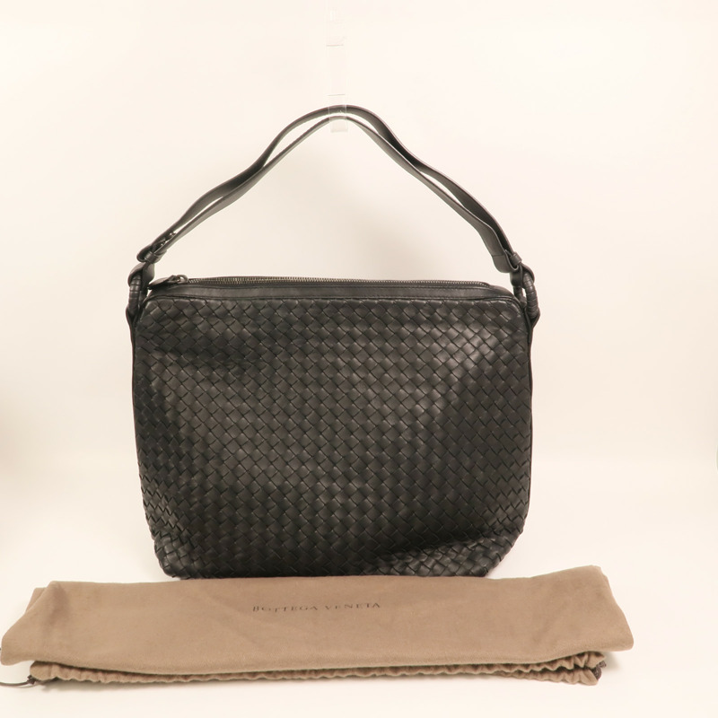 BOTTEGA VENETA 羊皮皮革Shoulder Bag銀扣肩背袋-8