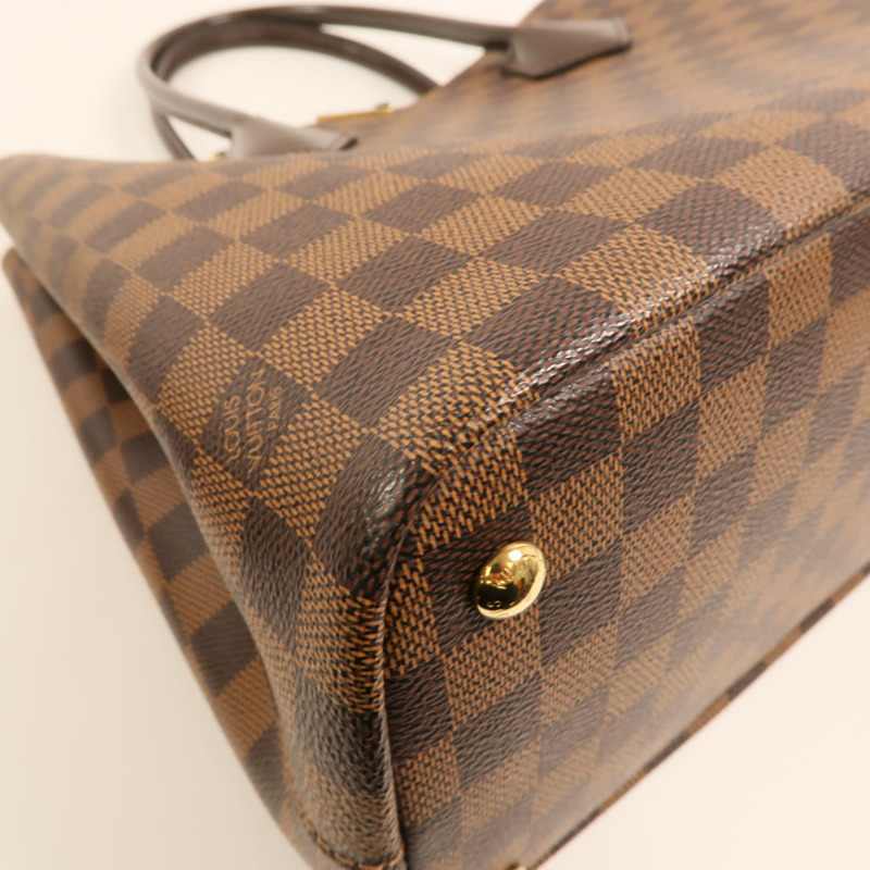 LOUIS VUITTON Damier Kensington金扣手挽肩背兩用袋-13