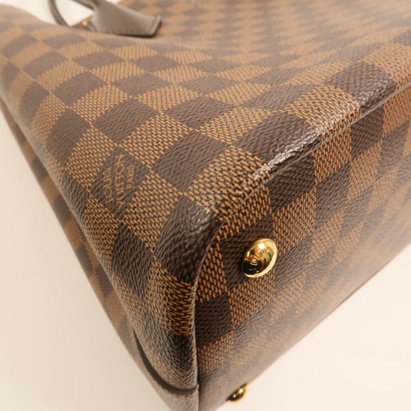 LOUIS VUITTON Damier Kensington金扣手挽肩背兩用袋-15