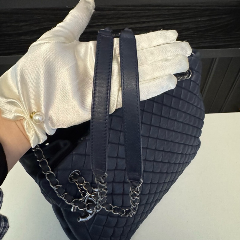 香奈兒Chanel泡芙托特底長34cm左右有鐳射17開原始內里乾淨好成色-5