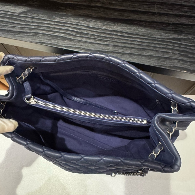 香奈兒Chanel泡芙托特底長34cm左右有鐳射17開原始內里乾淨好成色-6