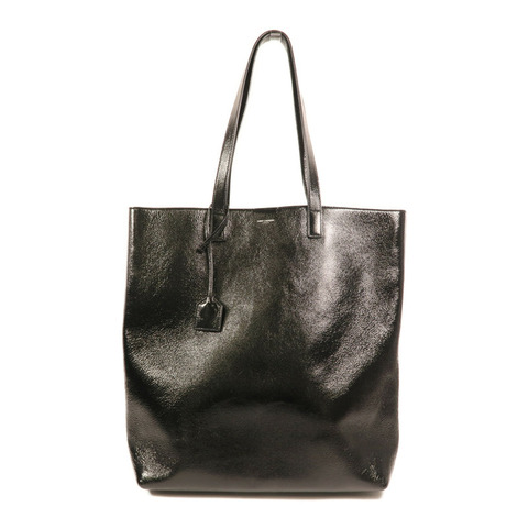 SAINT LAURENT 皮革Bold Tote銀扣肩背袋