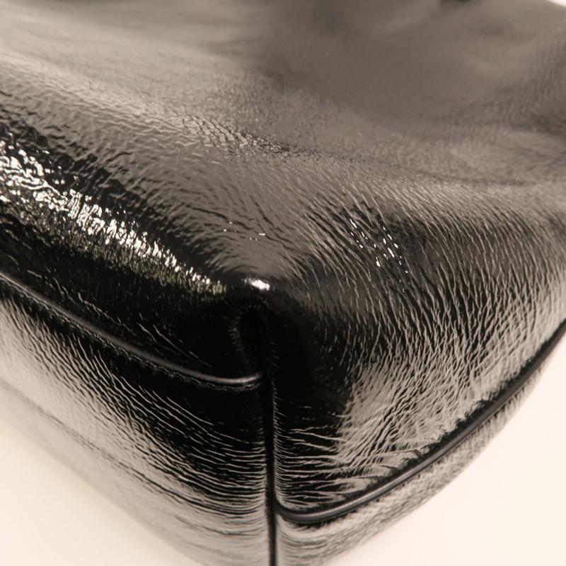 SAINT LAURENT 皮革Bold Tote銀扣肩背袋-14