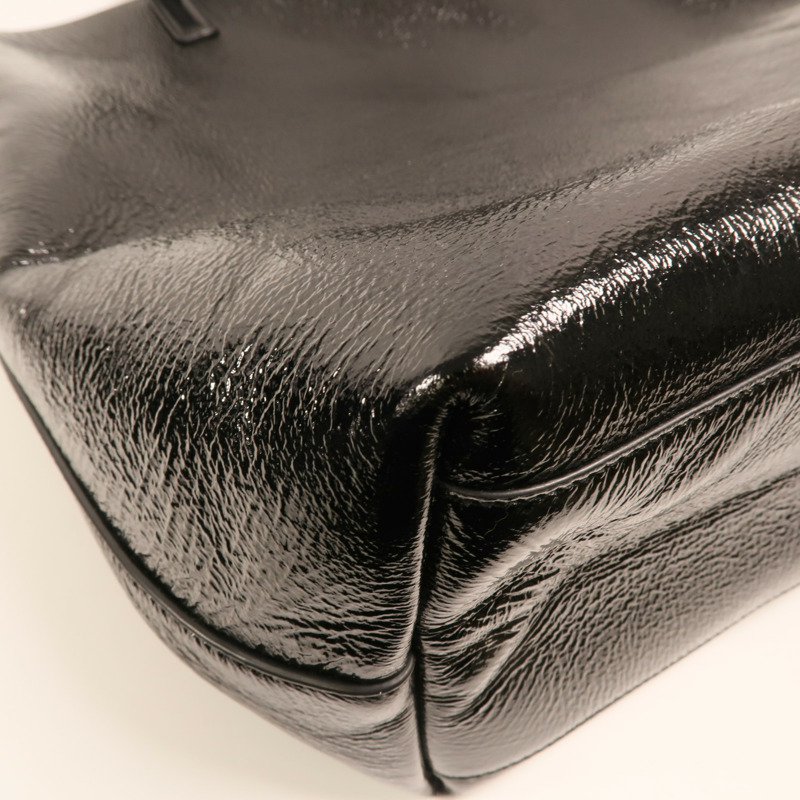 SAINT LAURENT 皮革Bold Tote銀扣肩背袋-15