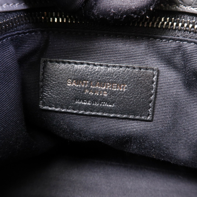 YVES SAINT LAURENT 牛皮皮革Niki銀扣鏈帶肩背袋-5