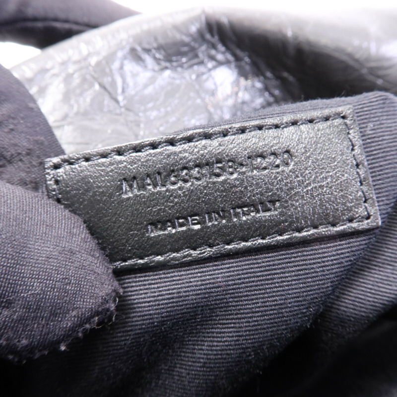 YVES SAINT LAURENT 牛皮皮革Niki銀扣鏈帶肩背袋-7