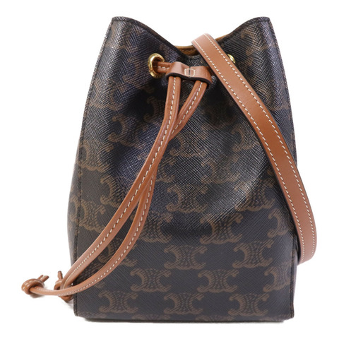 CELINE 塗層帆布Micro Sailor金扣肩背袋