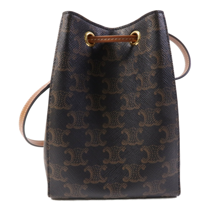 CELINE 塗層帆布Micro Sailor金扣肩背袋-1