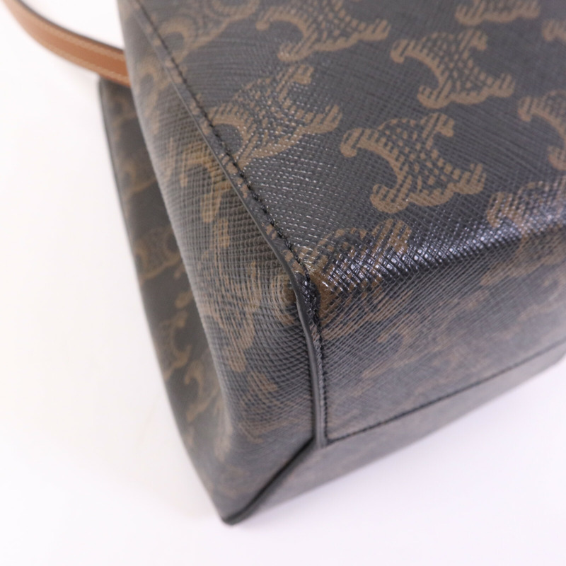 CELINE 塗層帆布Micro Sailor金扣肩背袋-10