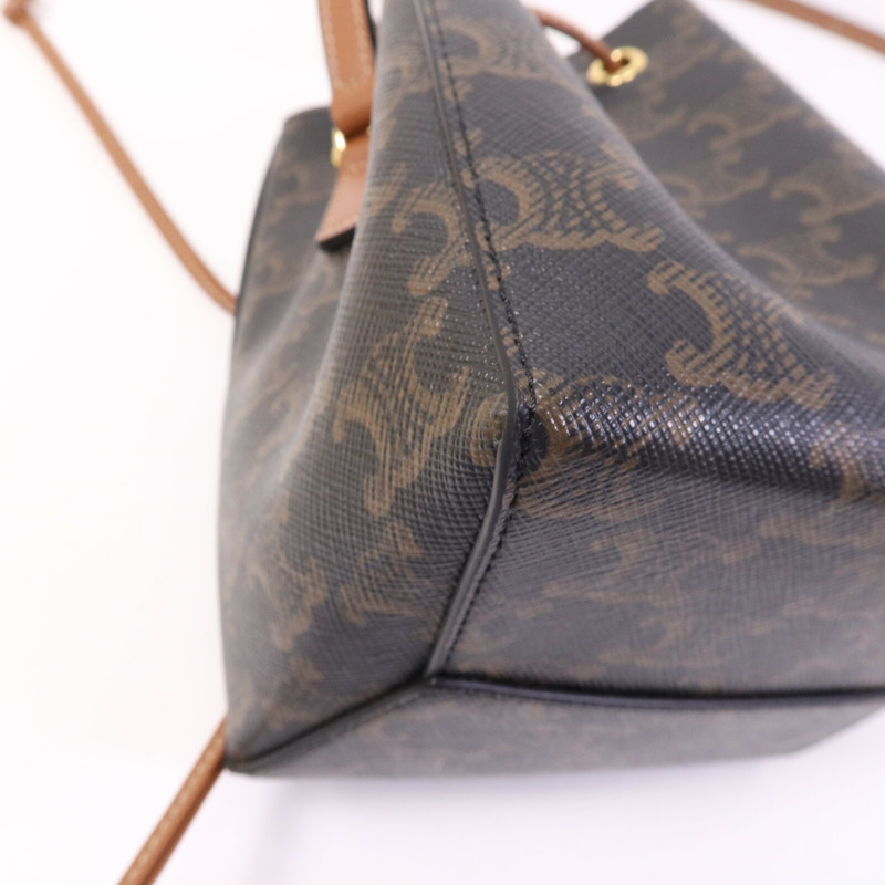 CELINE 塗層帆布Micro Sailor金扣肩背袋-12